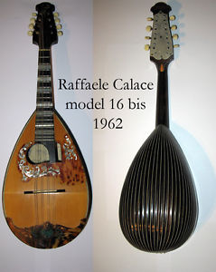 Raffaele Calace Mandolin 16bis (carved ribs) 1962