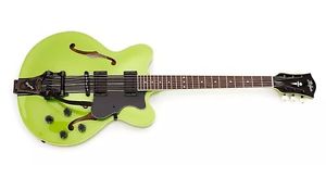 Hofner Verythin Guitar in Limited Edition -Metallic Green W/Black Hardware
