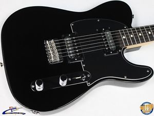 Fender Standard Telecaster HH Electric Guitar, Black, RW FB, Demo Model #36738