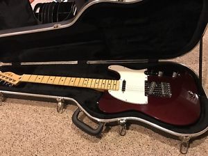 Fender Mexican Standard Telecaster Midnight Wine Electric Guitar W Case 60th Anv