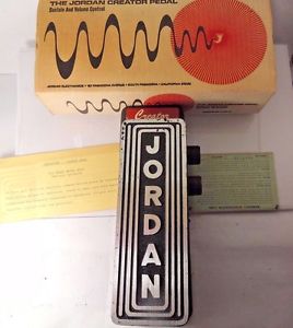RARE JORDAN CREATOR MODEL 6000 VOLUME SUSTAIN FUZZ PEDAL VINTAGE W/ORIGINAL BOX