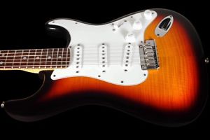 2013 FENDER STRATOCASTER CUSTOM SHOP CUSTOM DELUXE FLAME TOP ~ ANTIQUE BURST