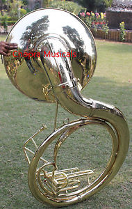 Sousaphone 25 Bell 3Valve CHOPRA Big Size Shinning Brass Carrying Bag n M/P 1403