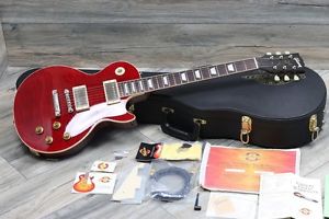 MINTY! Gibson Les Paul Custom Shop Class 5 V Red Tiger AAAA Flame top WOW