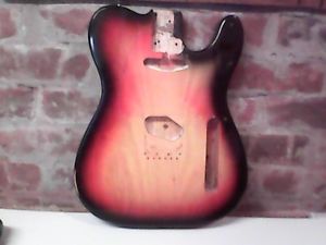 Fender telecaster body 1977 original sunbust.