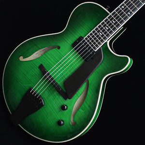 Free Shipping Sadowsky Guitars Archtops Series SS-15 (Trans Green Burst) Guitar