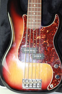 American Standard FENDER P-BASS 5-String with Fender SKB Hardshell Locking Case