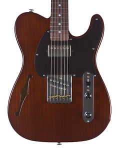 G&L USA ASAT Classic Bluesboy Semi-Hollow Guitar, Whiskey, Swamp Ash, Rosewood
