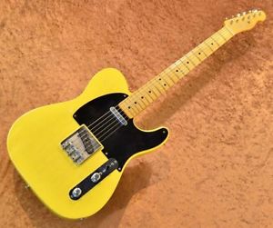 Fender Mexico Road Worn Series 50s Telecaster Yellow w/soft case #E1165