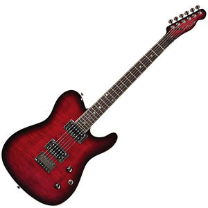 Fender Special Edition Custom Telecaster FMT HH Guitar Black Cherry Burst DEMO