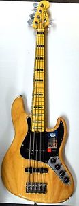 Wonderful Fender American Elite Jazz Bass - Natural, Maple Fingerboard