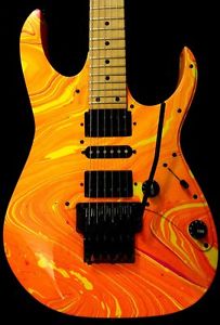 Ibanez 1987 RG550 First Year! UV77 Warfare Universe Jem look-alike Custom Swirl!