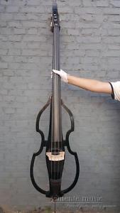 Top 3/4 Upright Double bass Powerful Sound Solid wood BLACK high quality #1437