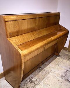 Flash Sale! Challen Art Deco Walnut Beatles Upright Piano SPECIAL START PRICE!