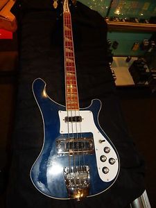 Rickenbacker 4001 Electric Bass Guitar 1980 Azureglo