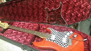 1999-2000 Fender Big Apple Stratocaster (USA) Sunset Orange Transparent!