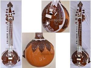 GANESH SURBAHAR BASS SITAR WITH FIBERGLASS CASE GSM024AU
