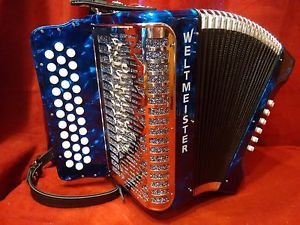 NEW Weltmeister 571 34 Button Accordion Compare Corona II Extreme Sol Germany