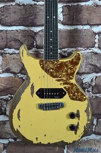 Margasa Joker Electric Guitar TV Yellow P-90 Les Paul Junior Relic Style