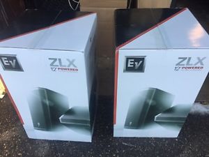 Electro Voice ZLX12P powered speakers (pair)