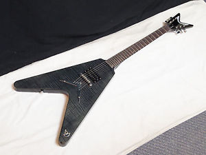 DEAN Karl Sanders "The Black V" electric GUITAR new Trans Black Flame Maple - V