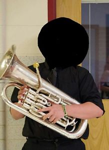 Yamaha YEP 321 Four Valve Silver Plate Euphonium Very Good Condition