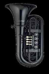 TUBA COOLWIND Kunststoff in Bb, schwarz 4 Drehventile, inkl Softbag + Mundstück