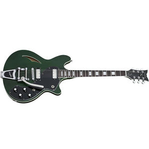 Schecter T S/H-1B Emerald Green Pearl EGP NEW Semi-Hollow Guitar w/Bigsby TSH1B