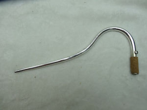 Heckel Biebrich Bassoon Bocal, BD size 1 Z, sun markings. German Silver Base