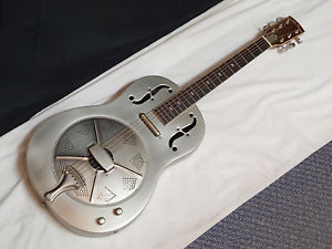 GOLD TONE GRE ELECTRIC metal-body round-neck RESONATOR slide GUITAR new