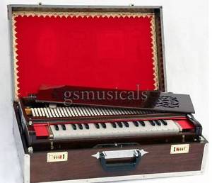 HARMONIUM 9 SCALE CHANGER TEAK WOOD 3 SET PORTABLE TRAVELLER MODEL GSM048 AU