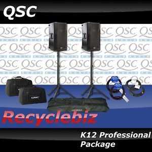 QSC K12 Professional Package! TS100 Stands & FREE SHIP!