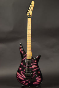YAMAHA / MG-MIIG Neon Graphics Electric Guitar W/SoftCase Used From Japan #U505