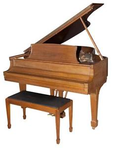 Steinway & Sons Mahogany Baby Grand Piano; Together with a Mahogany Re... Lot 73