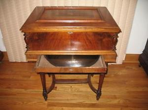 17 1/4" Stella Double Comb Music Box Lot 2073