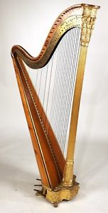 Regency J&J; Erat Patent Parcel-Gilt Harp 19th C. Lot 434