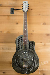 National ResoPhonic ResoRocket Steel Body Guitar with Black Rust