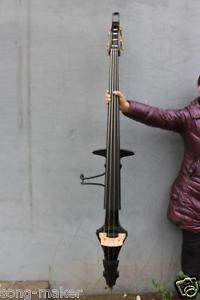New 3/4 Electric Parted Upright Double Bass Finish silent Solid wood  White