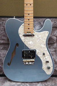 2016 Fender American Elite Thinline Telecaster Mystic Ice Blue Deluxe Thin Line
