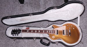 2010 USA Gibson Les Paul Standard Traditional Pro Gold Top Electric Guitar