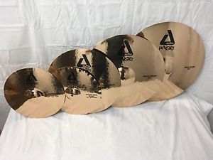Paiste Alpha 5 Piece Rock Cymbal Set/With Sound Edge Hats!/Free Cymbal-Stick Bag