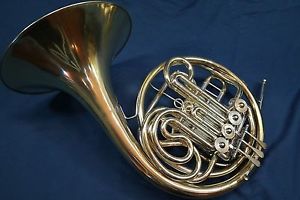 1940s Lorenzo Sansone New York Full Double French Horn Bb/F w/Case, Mouthpiece