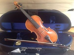 1/2 Size Modern Handmade Polish Violin (Piotr Woczeck) With Bow & Bobelock Case