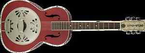 Gretsch G9241 Alligator Round Neck Resonator, Chieftain Red