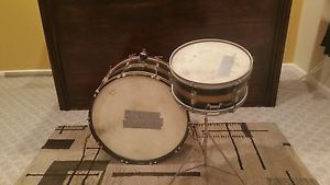 Rare 1950s WFL (pre-Ludwig) Vintage Bass Drum/Snare: All Original!