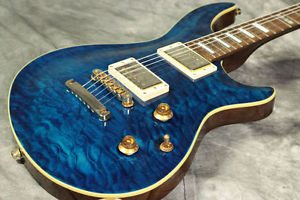 ESP E-II Mystique Quilt Top Trans Blue, Made in Japan  Electric guitar, j231126