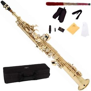 Cecilio SS-280L-Flicorno-Sassofono Soprano, oro