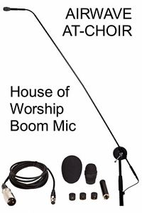 2 Professional Audix micro boom condensor microphones w/base stands