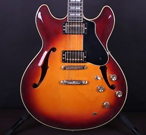 1980s Yamaha SA 2100 Semi-Hollowbody Electric Guitar ES335 Style w/Case SA2100