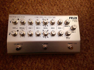 Grace Design Felix 2 Channel Acoustic Instrument Preamp/EQ/Blender + Flightcase
